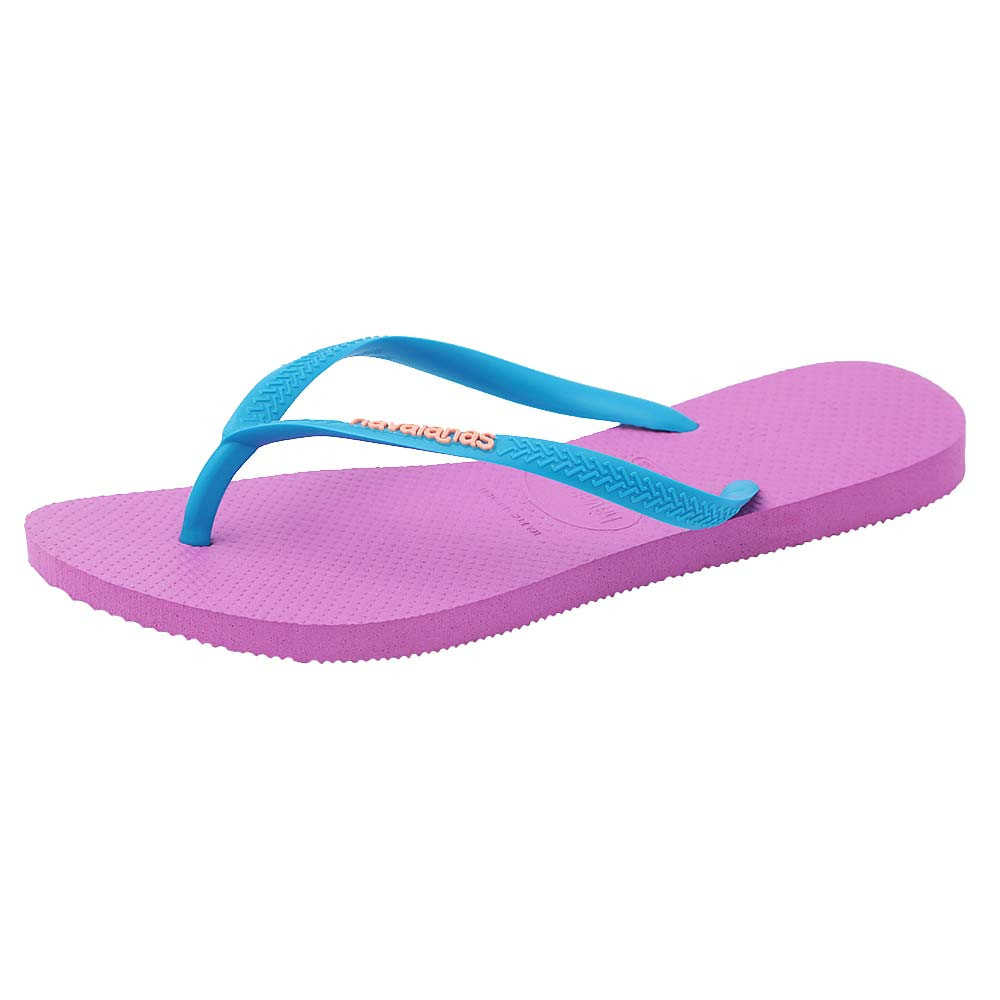 Slim Logo Tong Femme HAVAIANAS ROSE pas cher Tongs femme HAVAIANAS discount