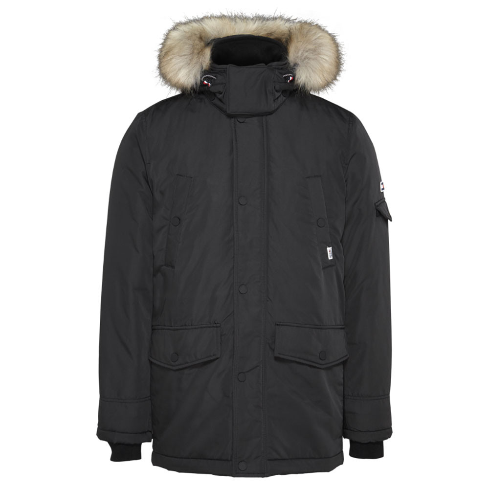 Tech Parka Homme TOMMY HILFIGER NOIR pas cher - Parkas homme TOMMY HILFIGER  discount