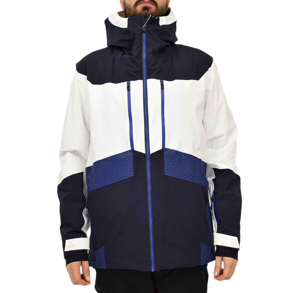 Touring Blouson De Ski Homme DEGRE 7 BLANC pas cher Blousons ski et snowboard DEGRE 7 discount