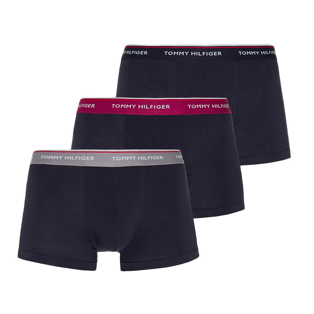 Trunk Pack 3 Boxer Homme TOMMY HILFIGER MULTICOLORE pas cher Boxers et calecons homme TOMMY HILFIGER discount