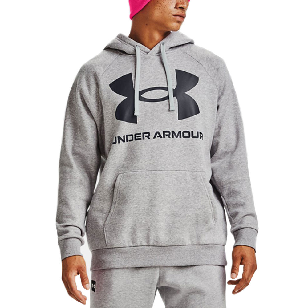 Ua Rival Fleece Big Logo Sweat Cap Homme UNDER ARMOUR GRIS pas cher -  Sweats à capuche homme UNDER ARMOUR discount