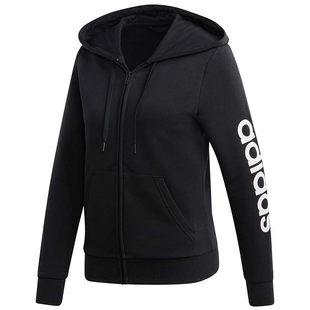 W E Lin Sweat Zip Femme ADIDAS NOIR pas cher Sweat zipp femme