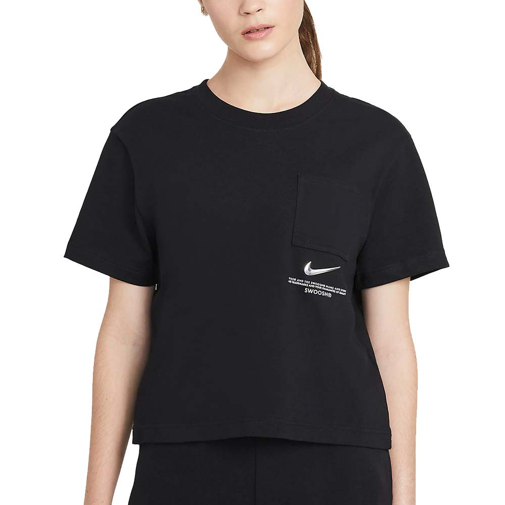 W Nsw Swsh Ss Top T-Shirt Mc Femme