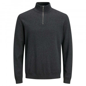 Basic Knit Half Zip Pull 1/2 Zip Homme