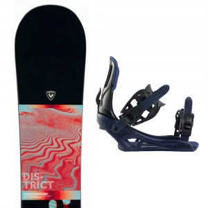 District Infrablack Wide Snowboard + Battle Fixations Adulte