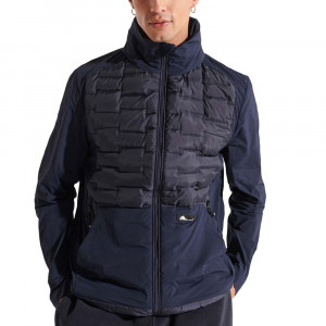 Hybrid Hooded Down Blouson Homme