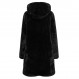 Tit Long Faux Fur Manteau Femme