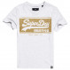 V Loog Block Emboss Glitter T-Shirt Mc Femme