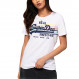 Vintage Logo Rodeo Rainbow Stripe Entry T-Shirt Mc Femme